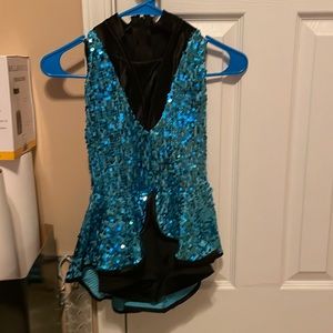 Weismann blue and black jazz costume
